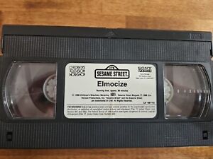 Sesame Street Elmocize VHS Video Tape! No Sleeve, Vhs Tape Only