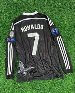 Ronaldo Real Madrid 2014/15 Third Kit Long sleeve Black Dragon Jersey xL