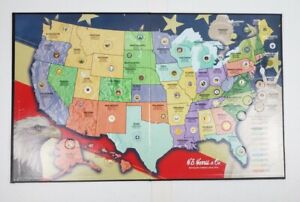 First State Quarters of the United States Collector’s Map 1999-2008 Complete