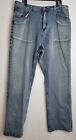 Vintage Akademiks Jeans Mens 40X32 Blue Denim Baggy Wide Leg Hip Hop Y2K 90s
