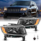 For 2014-2016 Jeep Grand Cherokee Headlights Assembly Headlamps LH+RH w/Bulbs (For: 2015 Jeep Grand Cherokee)