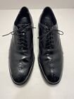 Black Leather Wing-tipped Florsheim Mens Dress Shoes Size 13