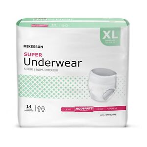 McKesson Moderate Absorbency Adult Disposable Pull On Underwear Diapers XL 56 Ct