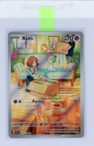 Pokémon TCG Ralts Scarlet & Violet Base Set 211/198 Holo Illustration Rare