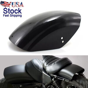Gloss Black Flat Rear Fender Mudguard Fit For Harley Sportster Chopper Bobber