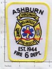 Virginia - Ashburn VA Volunteer Fire Dept Patch