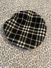 Burberry London Leather/Wool Hat L