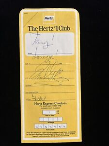 Frank Gorshin Autograph Riddler On O.J. Simpson Hertz Rental Car Envelope