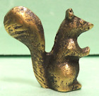 Vintage Brass Miniature Squirrl Figurine
