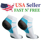 5 Pairs Compression Socks Plantar Fasciitis Arch Ankle Running Support Men Women