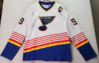 Vintage St. Louis Blues Ice Gretzky CCM Jersey Hockey Men's Size 48 White Multi
