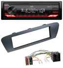 JVC Bluetooth USB MP3 AUX Car Stereo for Renault Scenic (from 09) - Grey
