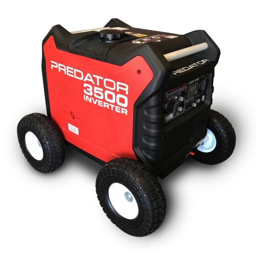 Predator 3500 Generator Wheel Kit- SOLID NEVER FLAT TIRES - LOCKING HUB!