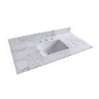 43 inch Bathroom Marble Vanity Top With Rectangle Ceramic Sink US Stock