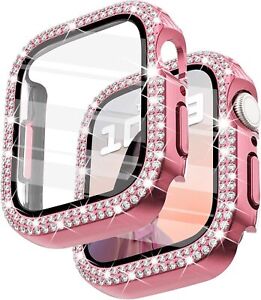 For Apple Watch Series 8 7 SE 6 5 4 3 Bling Case Screen Protector 44/45mm Cover