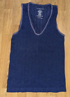 Anthropologie Blue Shimmer Sleeveless Fitted Tank Top Blouse - Size Large