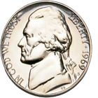 1969 S Proof Jefferson Nickel Uncirculated US Mint