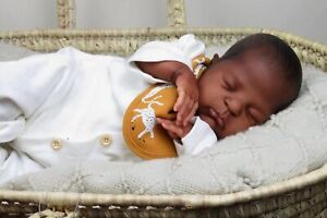 20 Inch Black Reborn Baby Doll American African Reborn Baby Doll Real Doll Gift