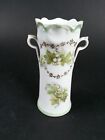 New ListingVintage Porcelain RS Prussia Germany Vase White Flower Green Ivy Flowers Leaves