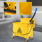 Commercial Home Mop Bucket with Wringer 5 Gallon Combo Cleaning Cart Wringer