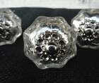 Antique Drawer Pulls Handles Silver Mercury Crackle Glass Cabinet Knobs