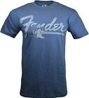 Guitar Rocker Dude Men's T Shirt Fender -Blue - 100% Cotton-NEW