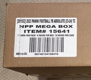 2023 Panini Absolute Football Mega Box Sealed Case - Walmart Version #15641