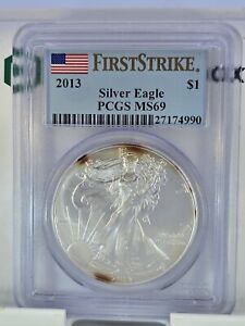 2013 FirstStrike $1 Morgan Silver Dollar Eagle PCGS MS69 #491