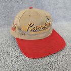 Vintage Fishing Hat Baseball Cap OSFM Strapback Cap Rambow Outfitters Beige Red