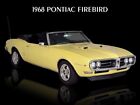 1968 Pontiac Firebird Convertible in Yellow NEW METAL SIGN: 9x12