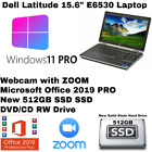 Dell Latitude_E6530💻Windows 11💻New 512GB SSD_Webcam/DVD/CD + Office 2019 PRO