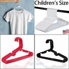 Plastic Clothes Hangers - White Standard Tubular Durable Slim Hanger Lot - 12