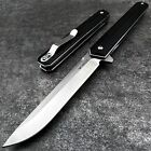 VORTEK SKYLINE Black G10 Slim Design Ball Bearing D2 Blade Folding Pocket Knife