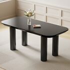 Rectangle Dining Table Black Kitchen Table For 6-8 people Oversized Dining Table