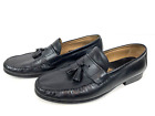 Johnston & Murphy Tasseled Soft Sheepskin Leather Loafers Black - Men's Size 12
