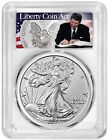 2024 1oz Silver Eagle PCGS MS70 - First Strike - Liberty Coin Act Label