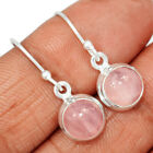Natural Rose Quartz - Madagascar 925 Sterling Silver Earrings Jewelry CE21431