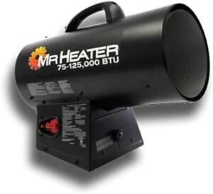 Mr Heater Forced Air Propane Heater, Quiet Burn Technology Blower, 75K-125K...