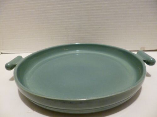 New ListingVintage Red Wing Green Round Serving Platter With Handles