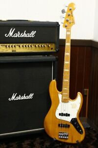 New Listing1990's made Fender Japan '75 reissue Jazz Bass JB75-US ASH Natural Made in Japan