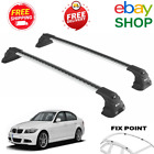 fit for BMW 3 Series E90 2005-2012 Silver Set Roof Cross Bars Fits Fixed Points (For: BMW)