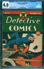 Detective Comics #34 CGC 4.0 OW/W (DC, 12/1939) Last Non-Batman Cover
