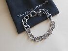 Authentic David Yurman Sterling Silver 10mm Oval Link Chain Bracelet 7.5
