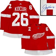 JOE KOCUR Signed Detroit Red Wings Red Adidas PRO Jersey