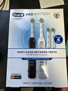 Oral-B Pro Advantage Battery Powered Toothbrush 2 Pack New