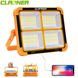 Portable 264 LED Solar Rechargeable Work Light Outdoor Camping Security Light