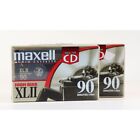 MAXELL HIGH BIAS XL II Blank Audio Cassette IEC Type II 90 Minute 2 Pack NOS