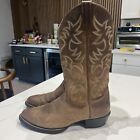 Ariat 10002204 Heritage R-Toe Brown Leather Western Cowboy Boots Men's Sz 10.5 D