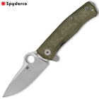 New ListingSpyderco SpyMyto Flash Batch M398 Blade Green Micarta/Titanium Frame C265MTIP