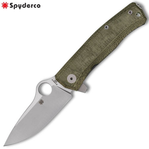 Spyderco SpyMyto Flash Batch M398 Blade Green Micarta/Titanium Frame C265MTIP